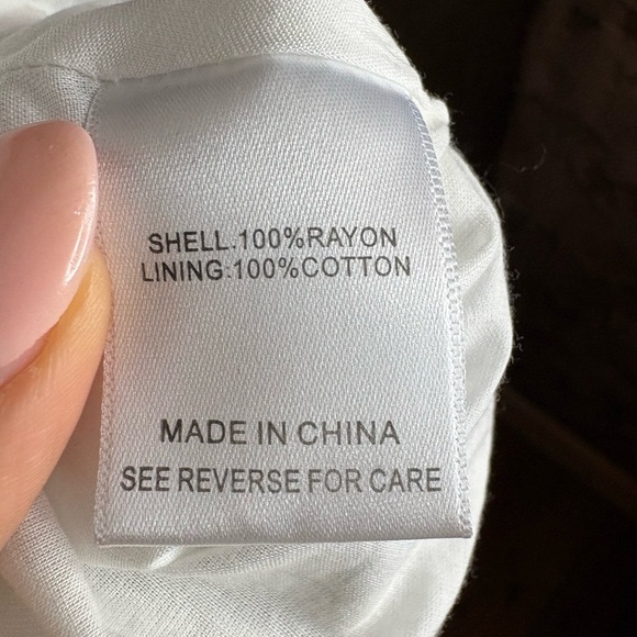 LUCY PARIS women’s azalea mini dress in white floral Linen size M NWT - Picture 11 of 15